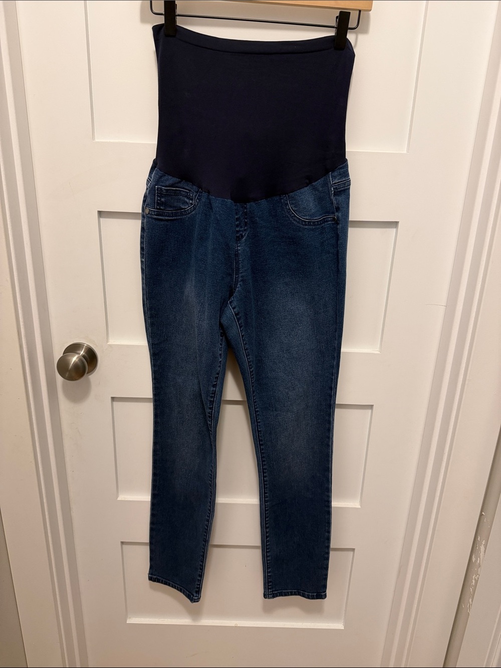 Indigo Blue Navy & Dark Blue Maternity Jeggings